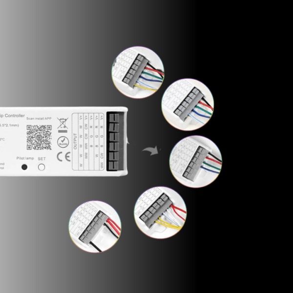 RGBCW led strips controller